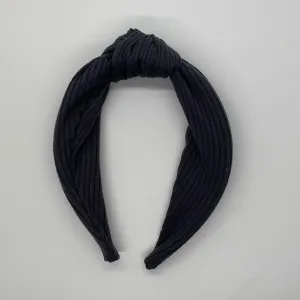 Charcoal Top Knot Headband