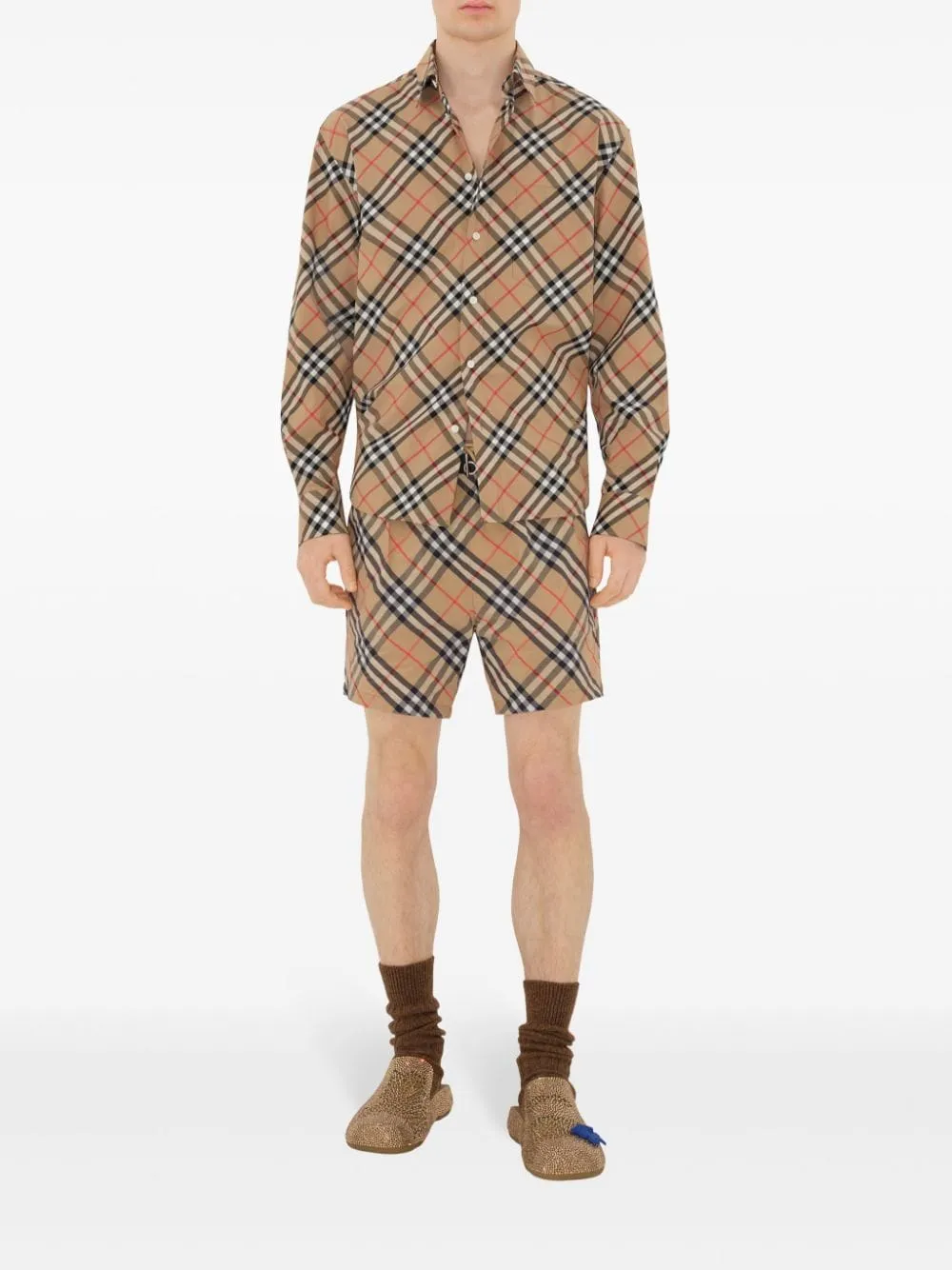 Check swim shorts