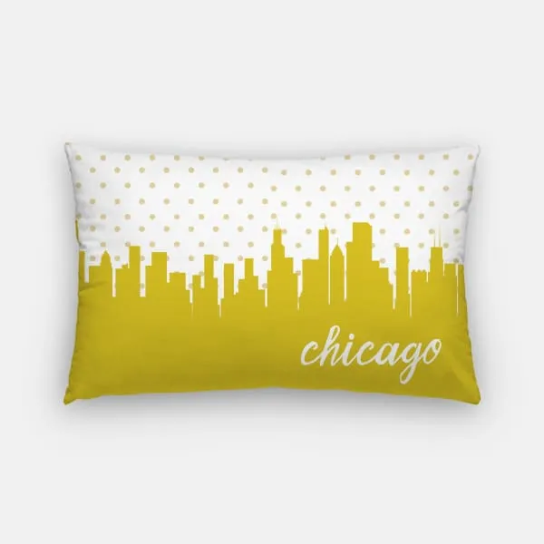 Chicago, Illinois polka dot skyline