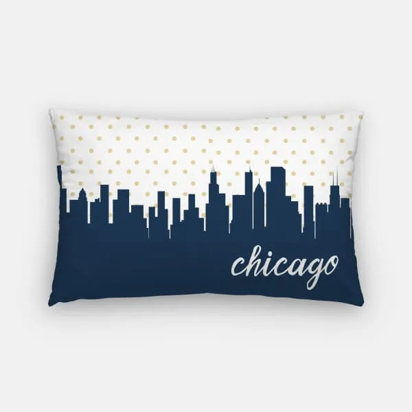 Chicago, Illinois polka dot skyline
