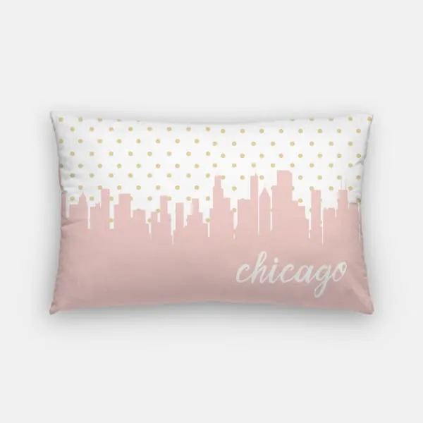 Chicago, Illinois polka dot skyline