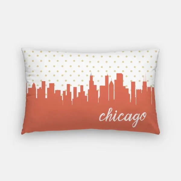 Chicago, Illinois polka dot skyline