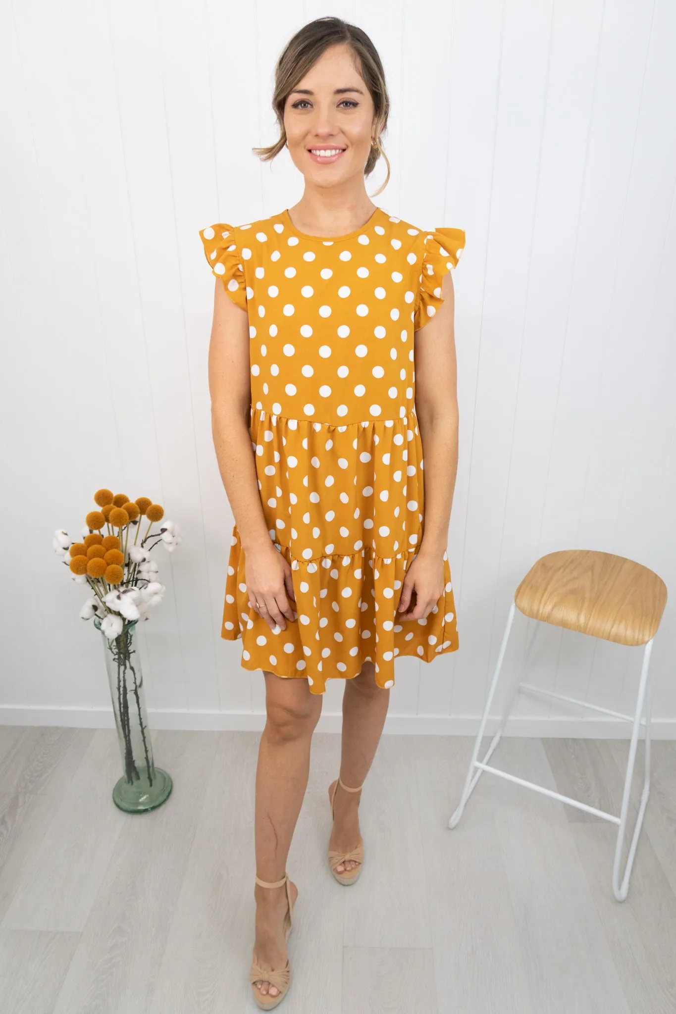 Chloe Dress -Mustard