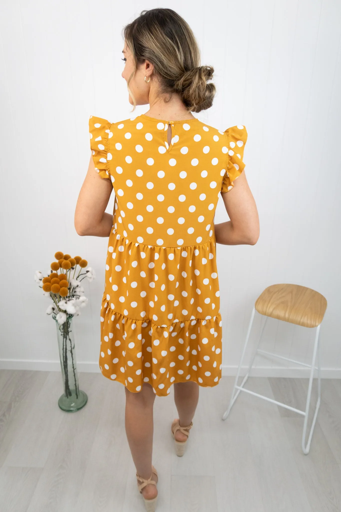 Chloe Dress -Mustard