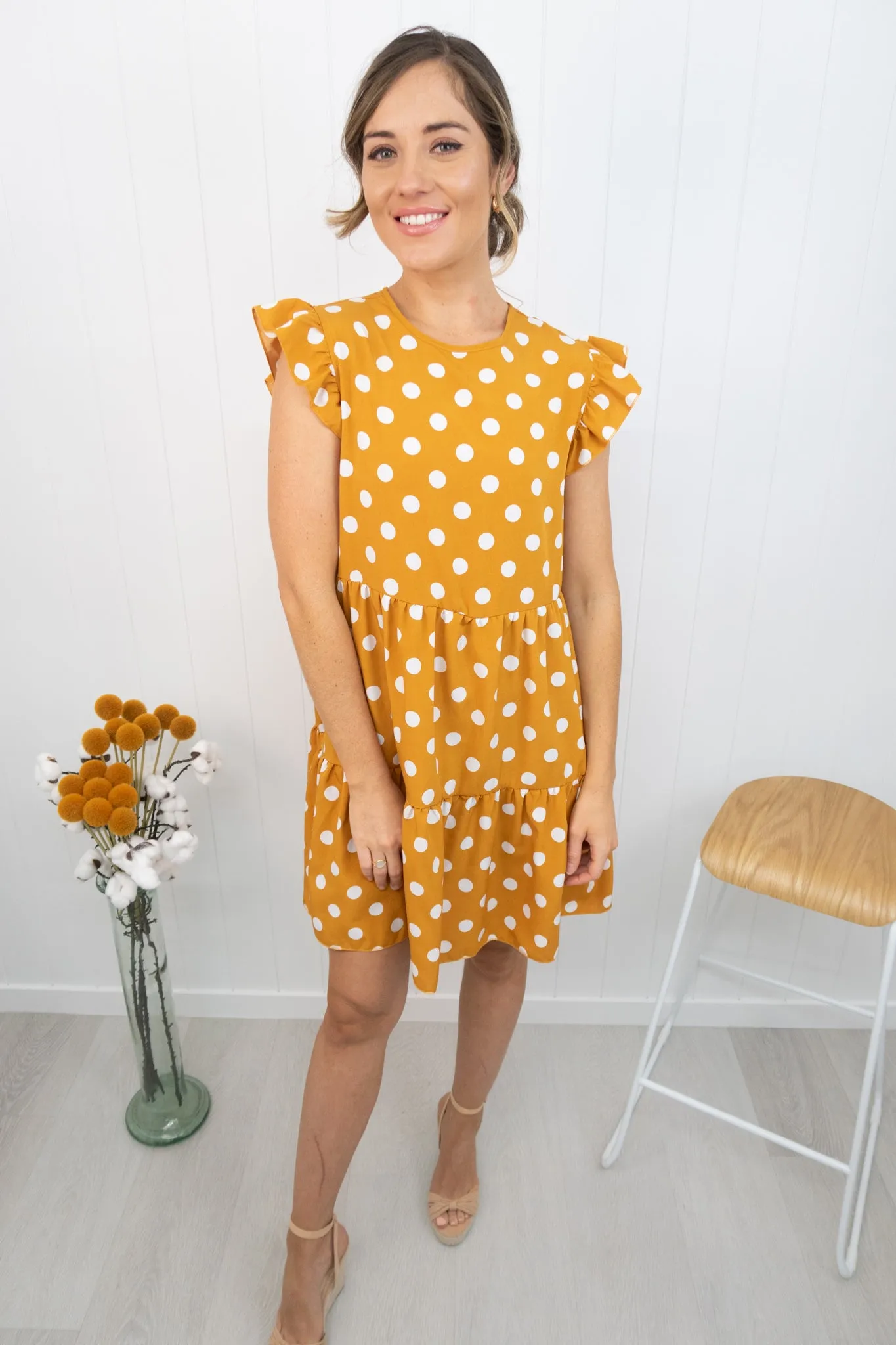 Chloe Dress -Mustard