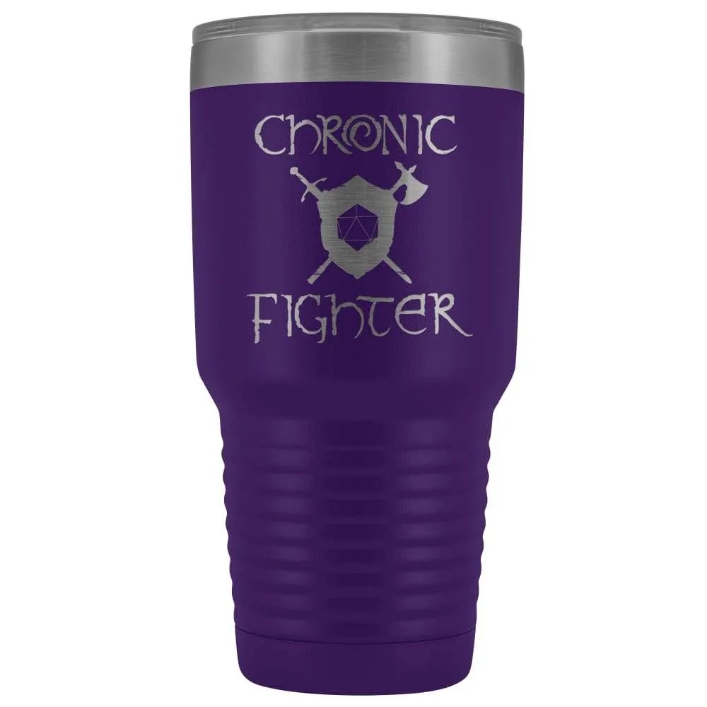 Chronic Fighter D20 Dice 30oz Vacuum Tumbler