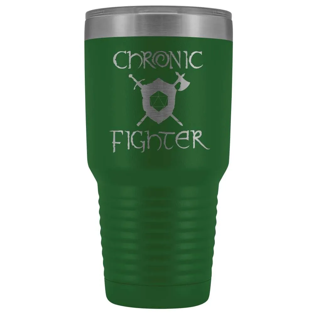 Chronic Fighter D20 Dice 30oz Vacuum Tumbler