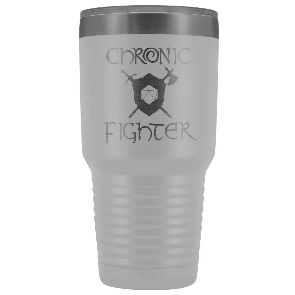Chronic Fighter D20 Dice 30oz Vacuum Tumbler