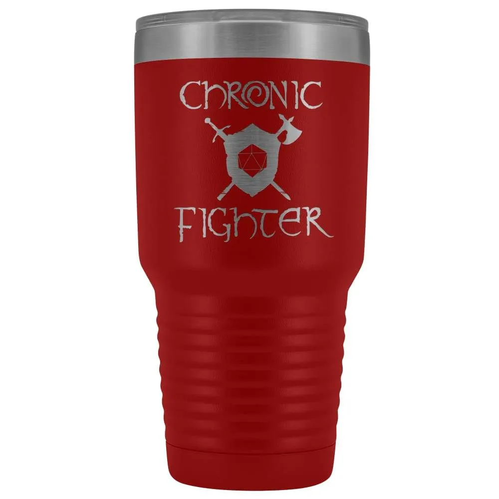Chronic Fighter D20 Dice 30oz Vacuum Tumbler