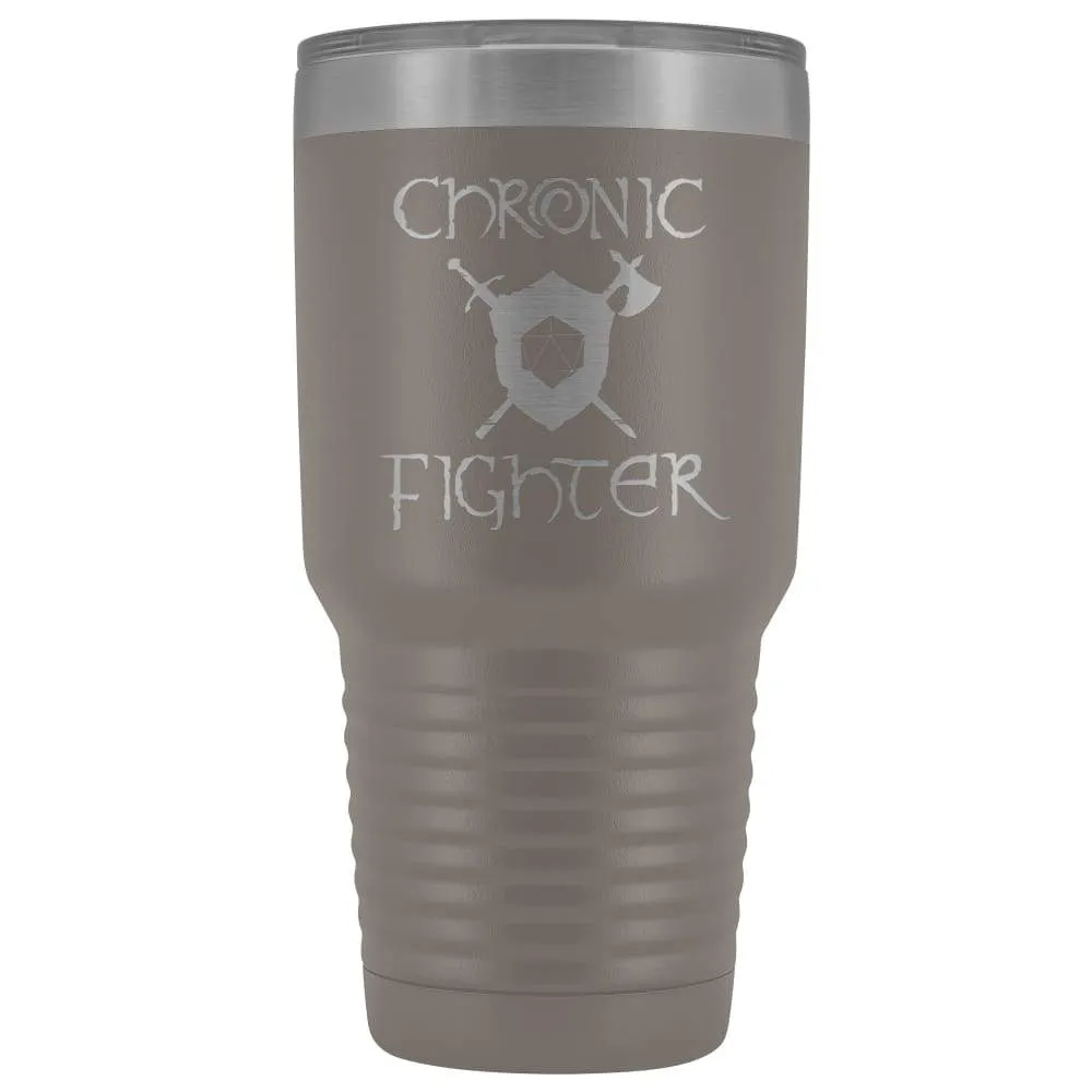 Chronic Fighter D20 Dice 30oz Vacuum Tumbler