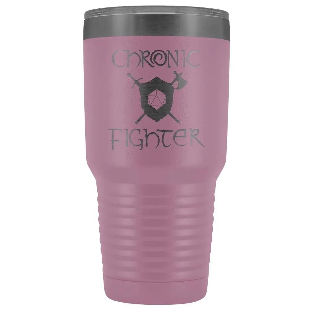 Chronic Fighter D20 Dice 30oz Vacuum Tumbler