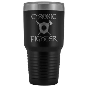 Chronic Fighter D20 Dice 30oz Vacuum Tumbler