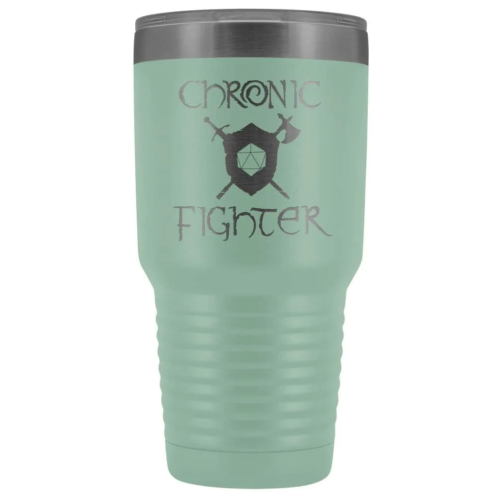 Chronic Fighter D20 Dice 30oz Vacuum Tumbler