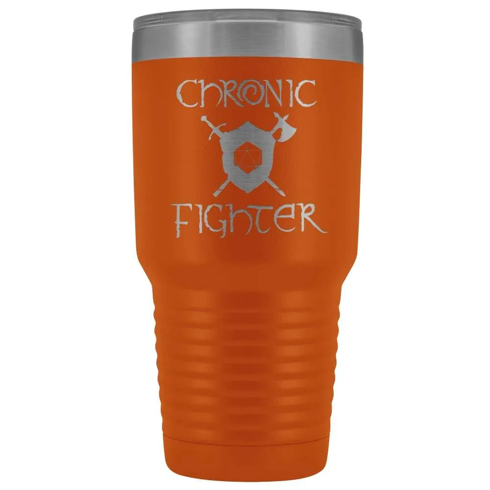 Chronic Fighter D20 Dice 30oz Vacuum Tumbler