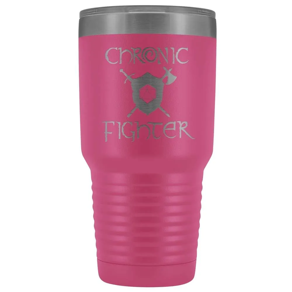 Chronic Fighter D20 Dice 30oz Vacuum Tumbler