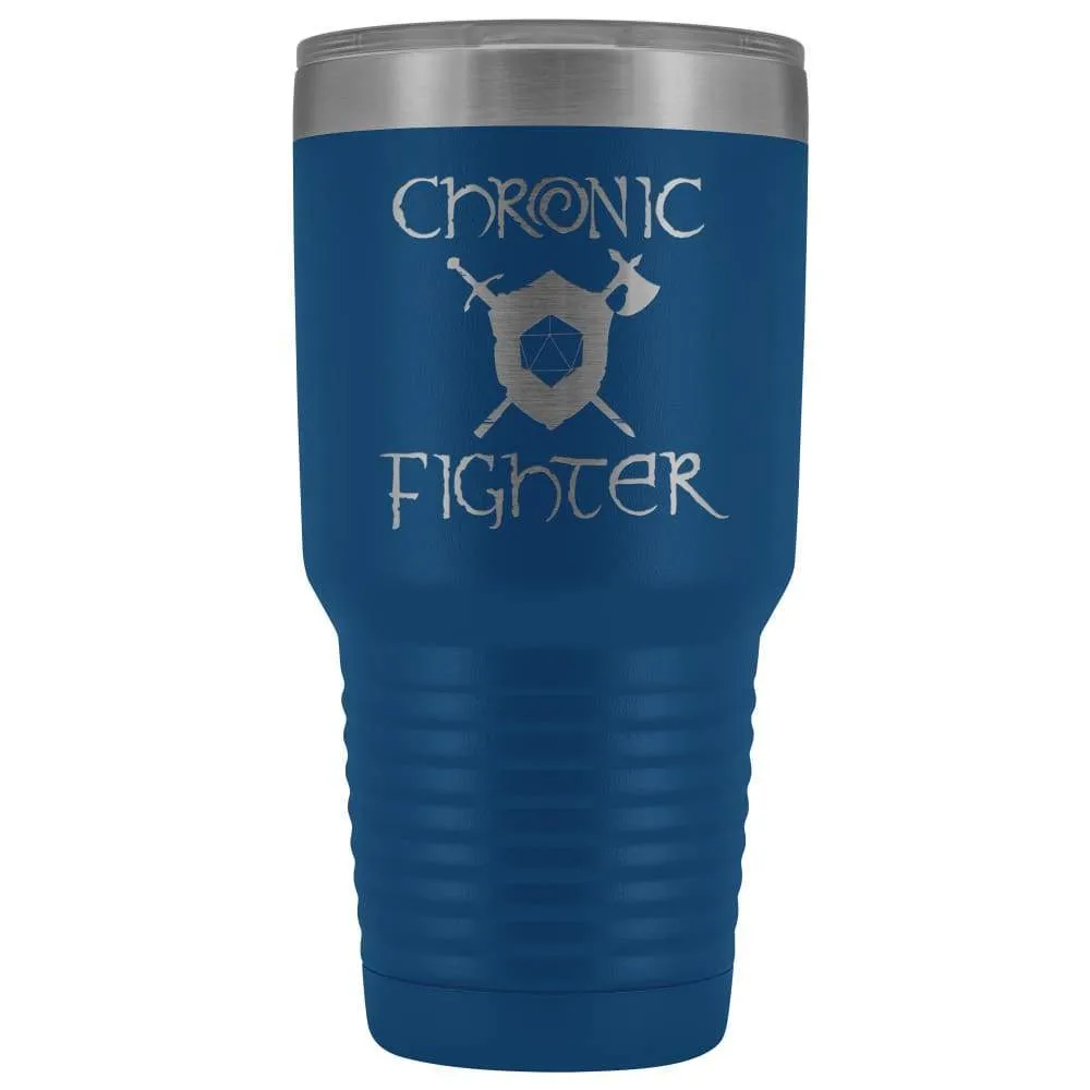 Chronic Fighter D20 Dice 30oz Vacuum Tumbler