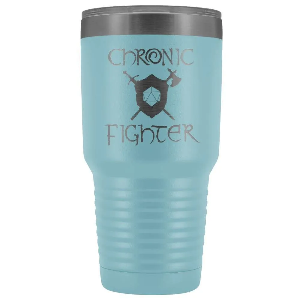 Chronic Fighter D20 Dice 30oz Vacuum Tumbler