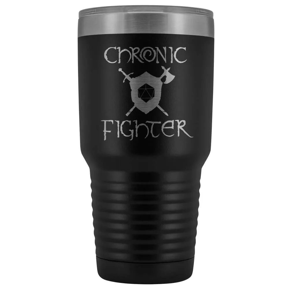 Chronic Fighter D20 Dice 30oz Vacuum Tumbler