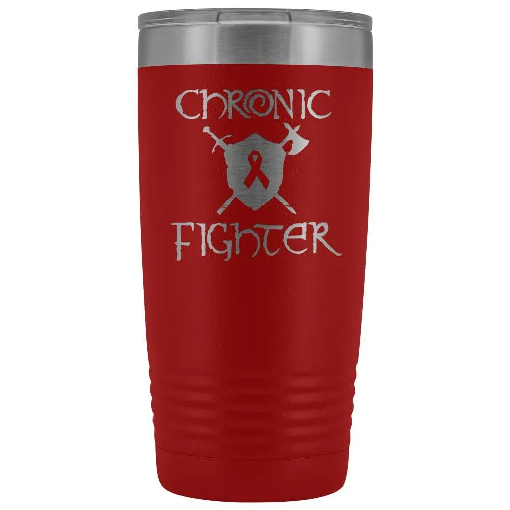 Chronic Fighter Ribbon 20oz Vacuum Tumbler