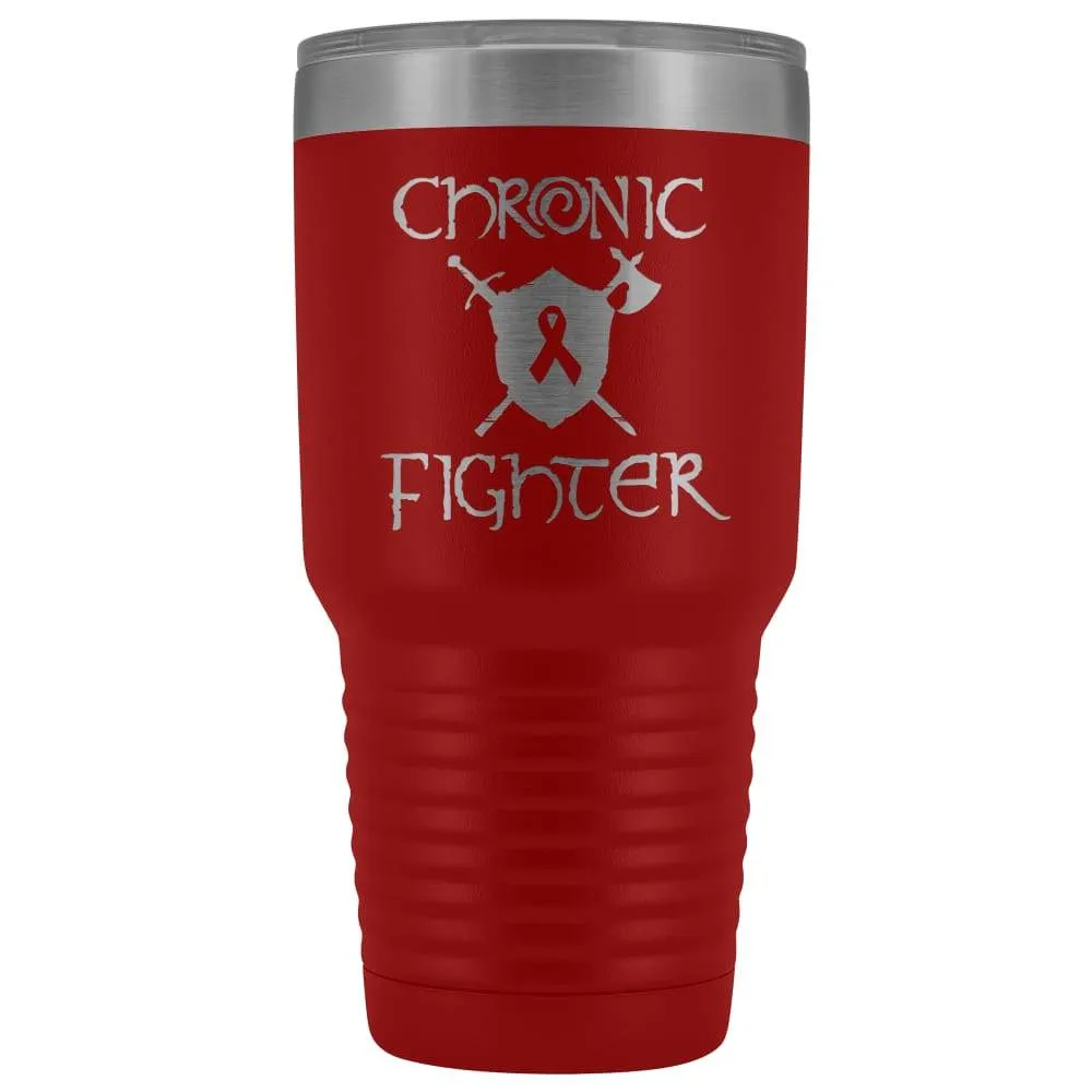 Chronic Fighter Ribbon 30oz Vacuum Tumbler