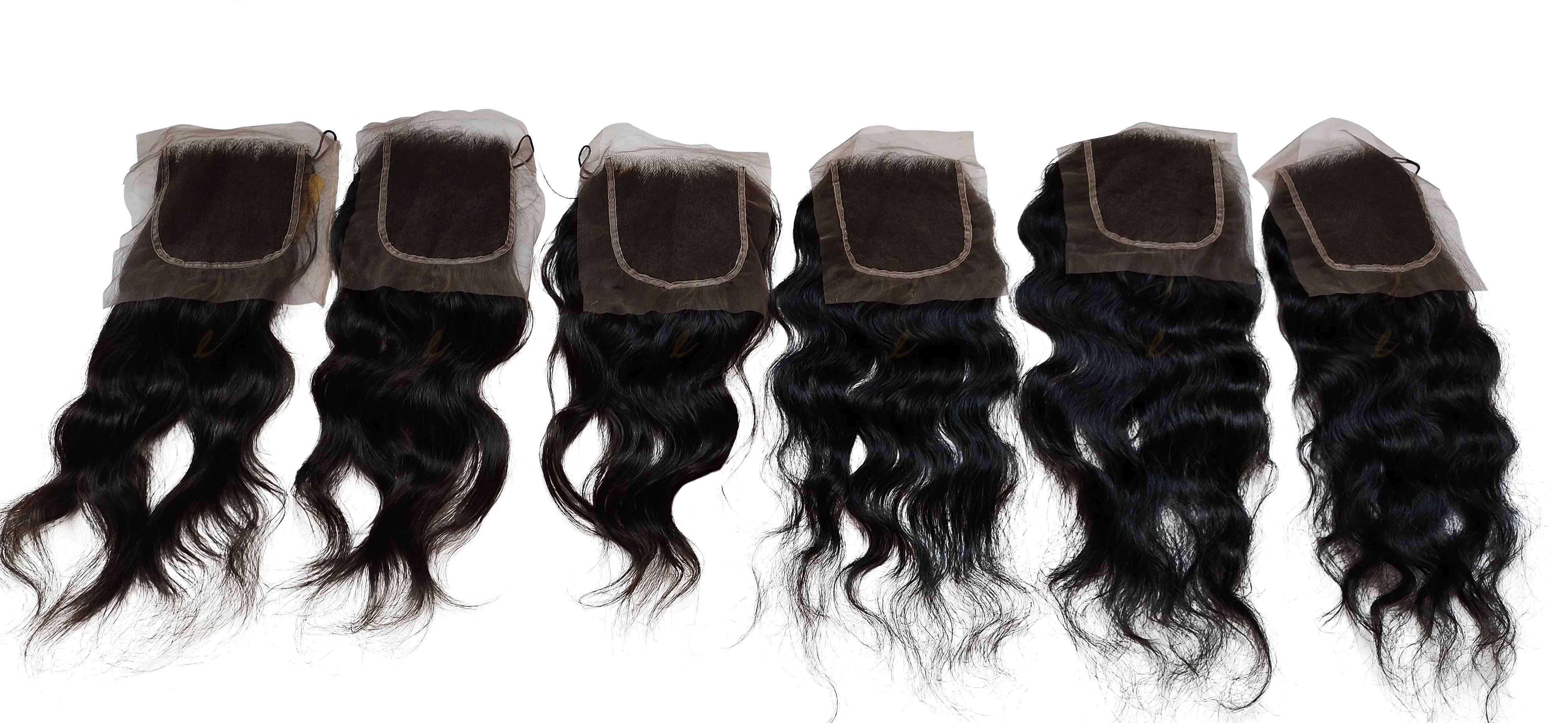 Closure 4 X 4 Swiss Lace - Natural Wavy