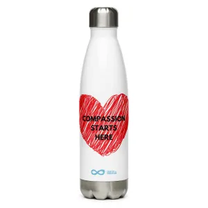 Compassion Starts Here - Stainless Steel Water Bottle