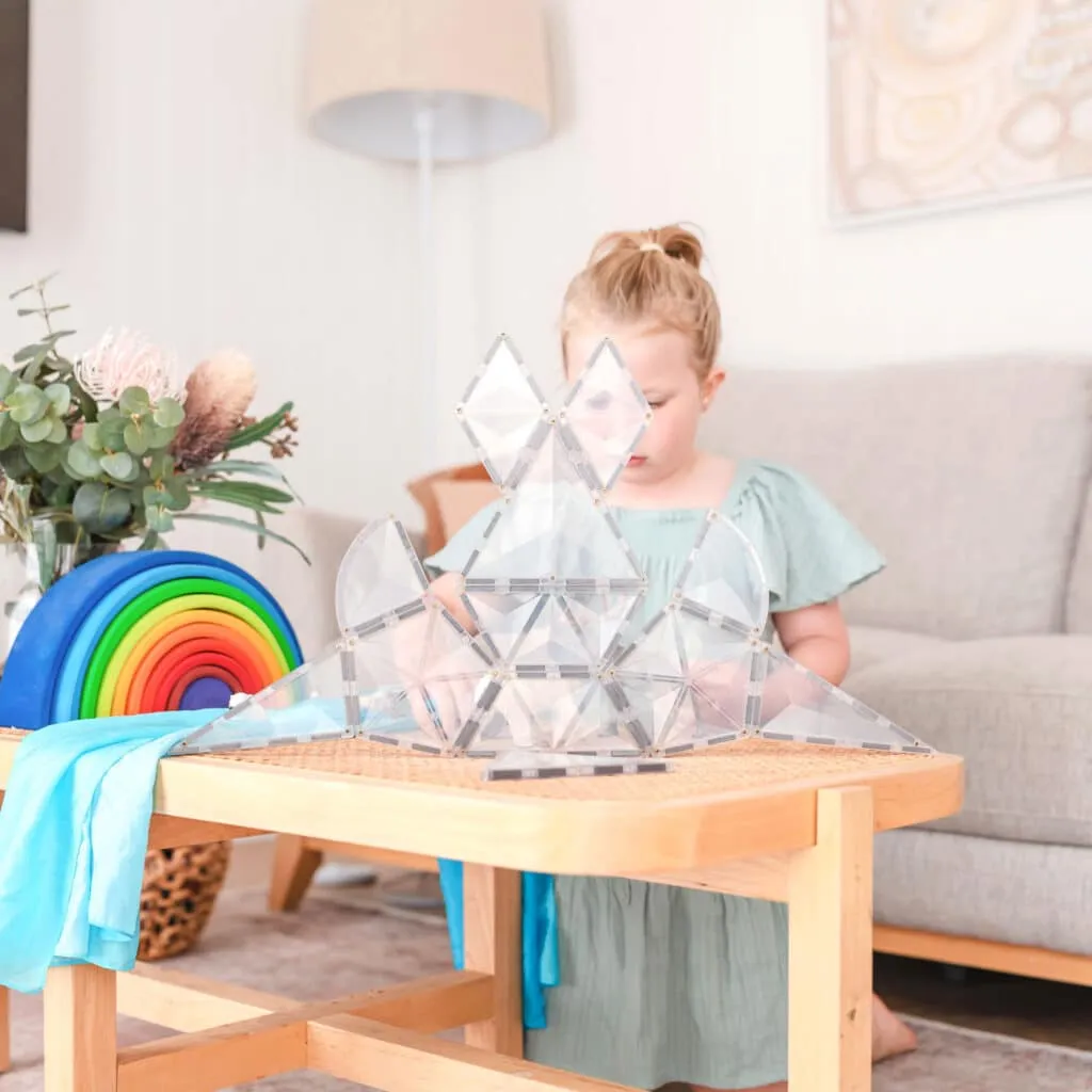 Connetix Magnetic Tiles Clear 24 Piece Expansion Pack