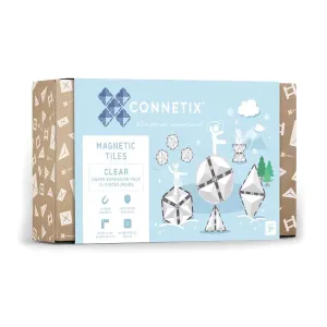Connetix Magnetic Tiles Clear 24 Piece Expansion Pack