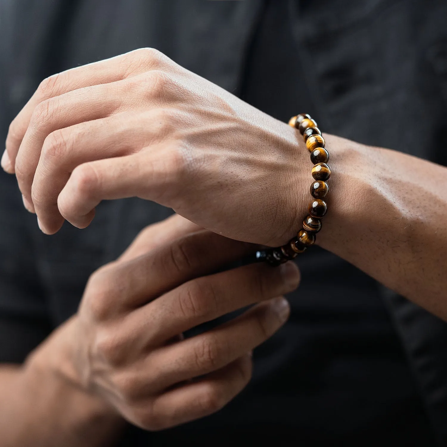 Courageous Tiger Eye Natural Stone Bracelet With Magsnap 2