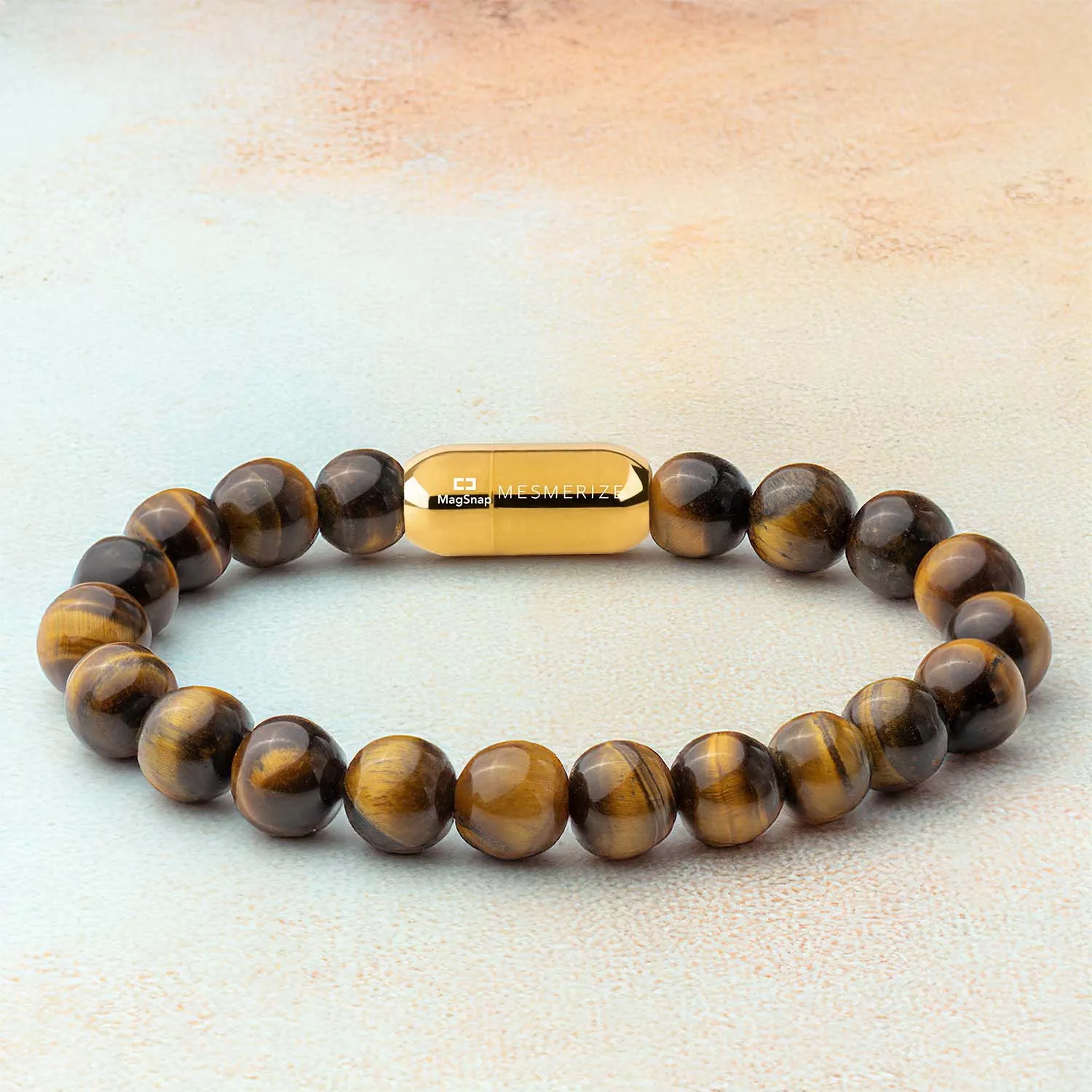 Courageous Tiger Eye Natural Stone Bracelet With Magsnap 2