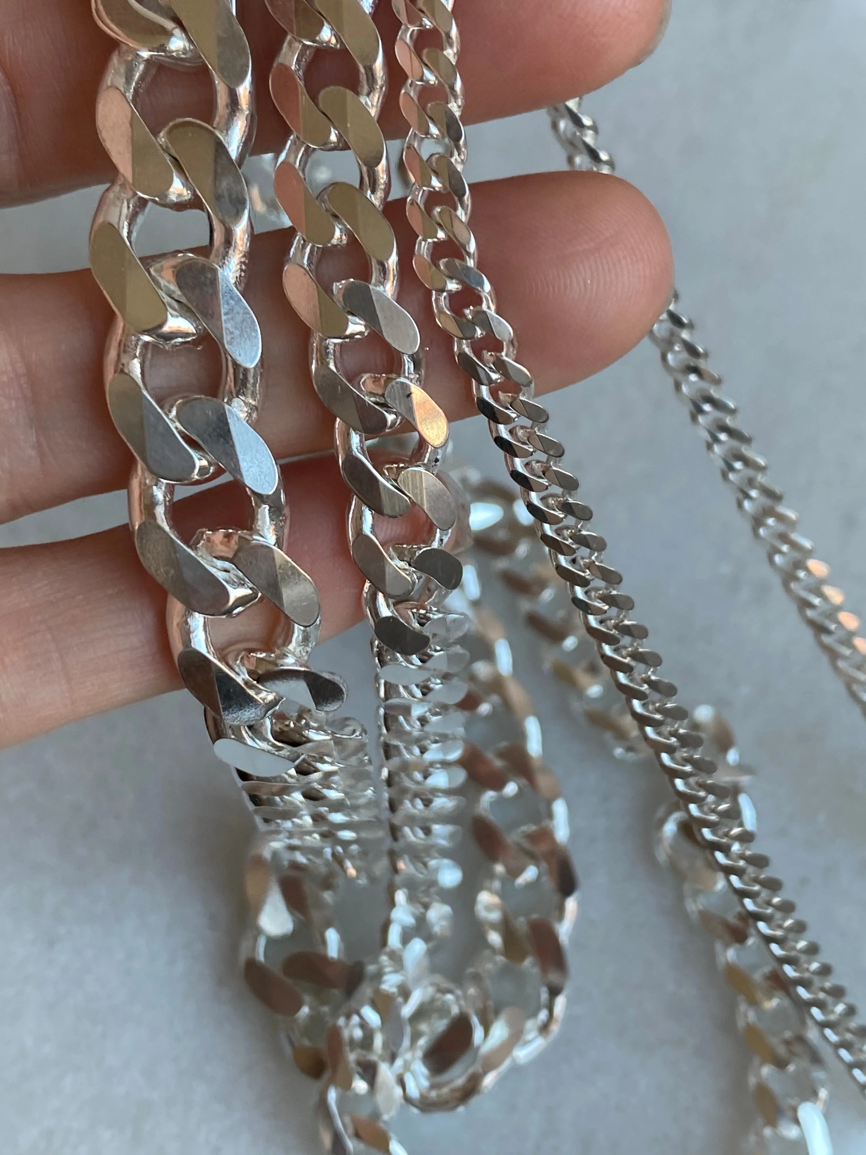 Cuban Link 10.3 mm Sterling Silver Chain Necklace