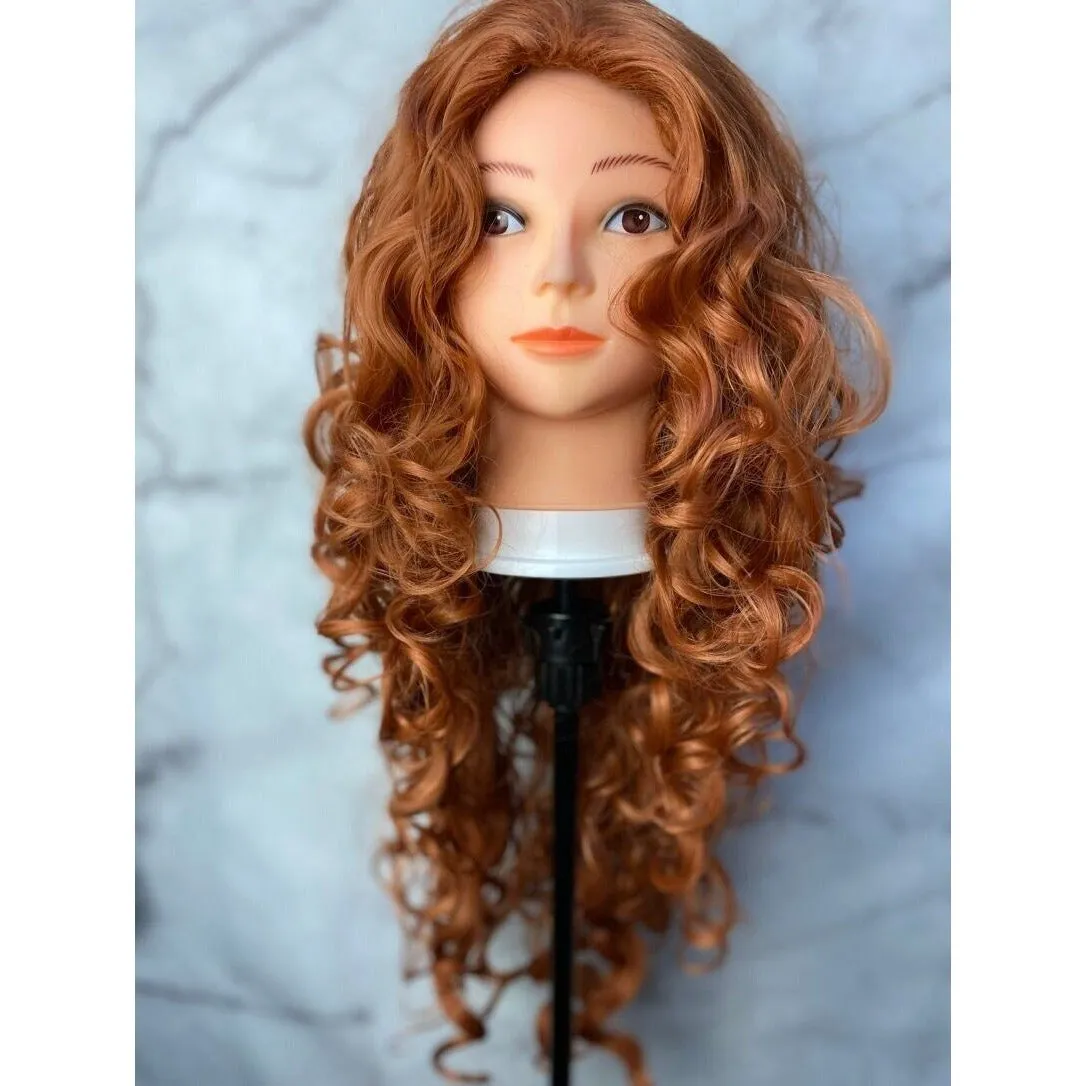 Curly Ginger Wig,Cosplay Wig,Costume Wig