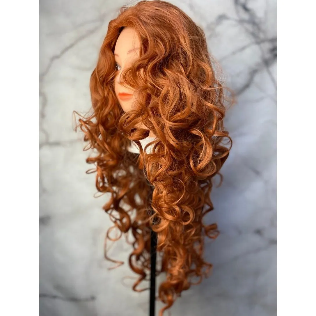 Curly Ginger Wig,Cosplay Wig,Costume Wig