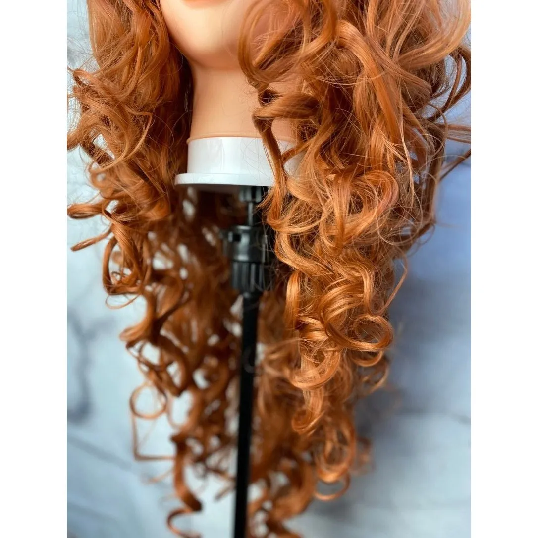 Curly Ginger Wig,Cosplay Wig,Costume Wig