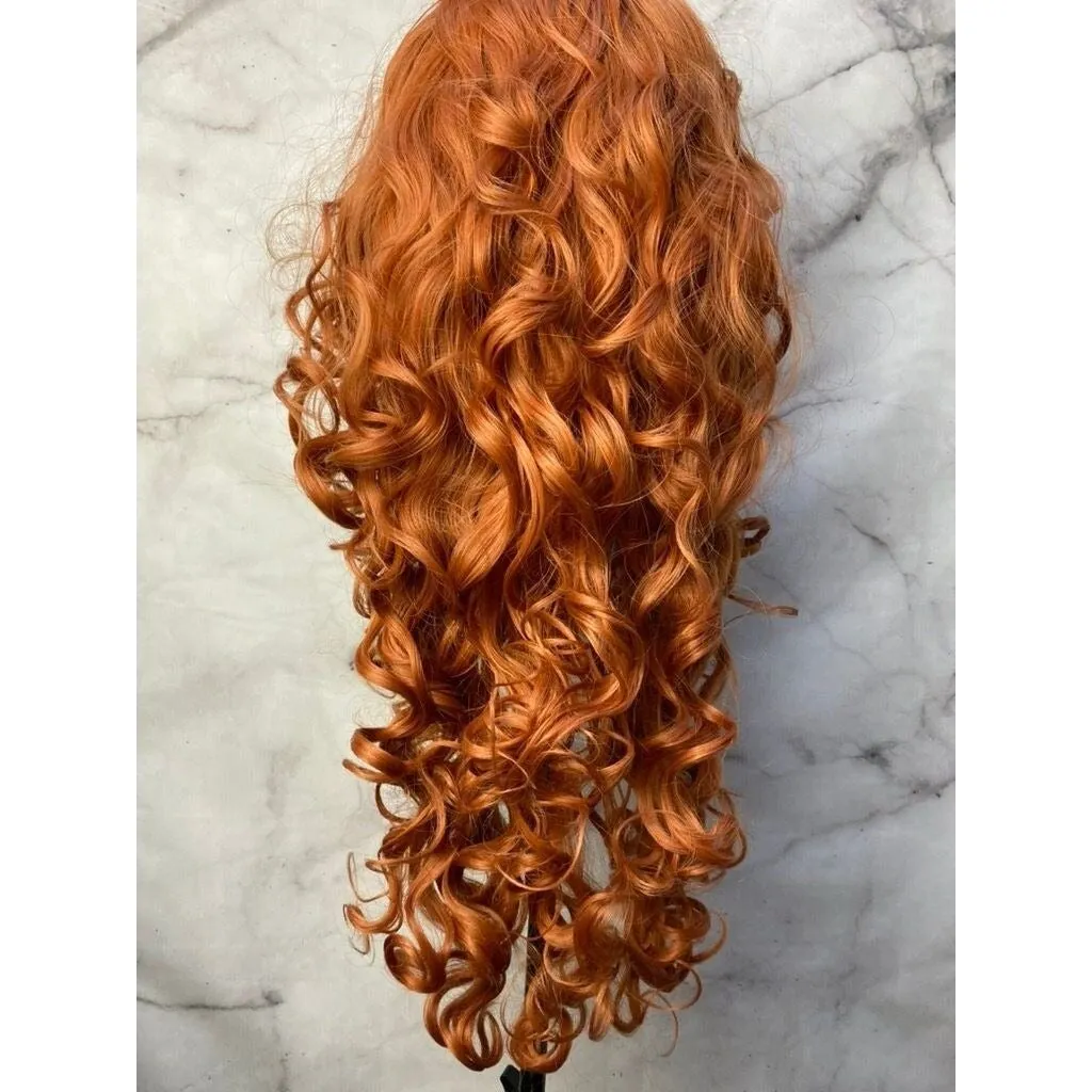 Curly Ginger Wig,Cosplay Wig,Costume Wig
