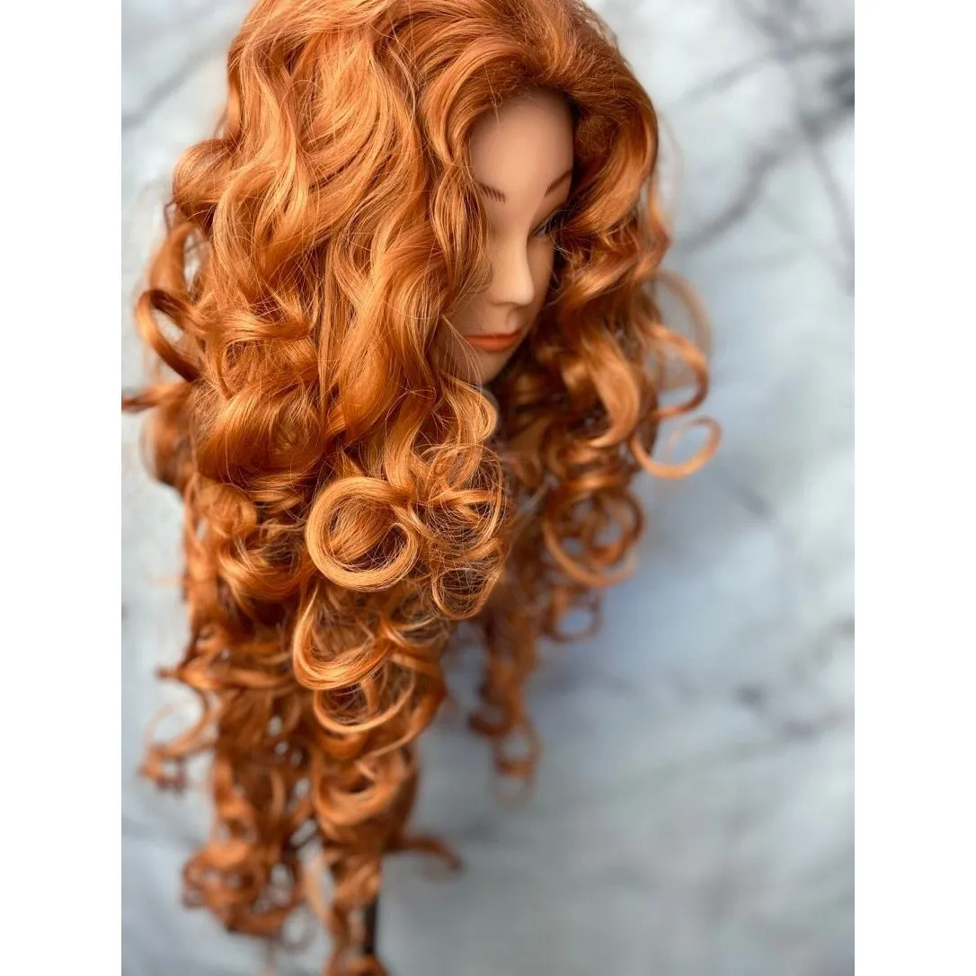 Curly Ginger Wig,Cosplay Wig,Costume Wig