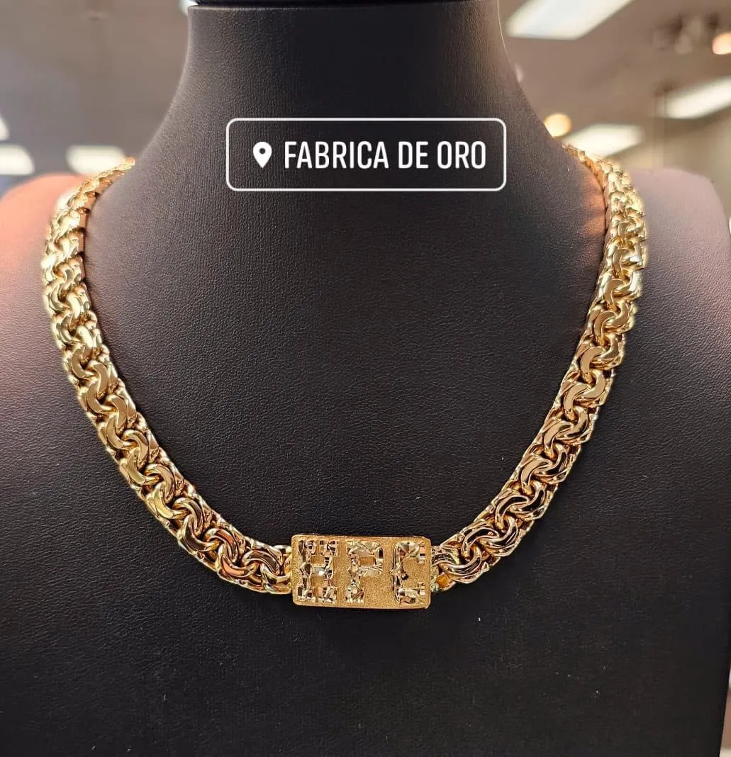 Custom Closed Chino Link Gold Chains