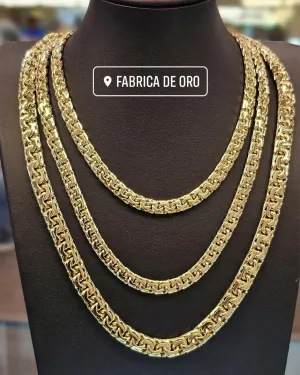 Custom Closed Chino Link Gold Chains