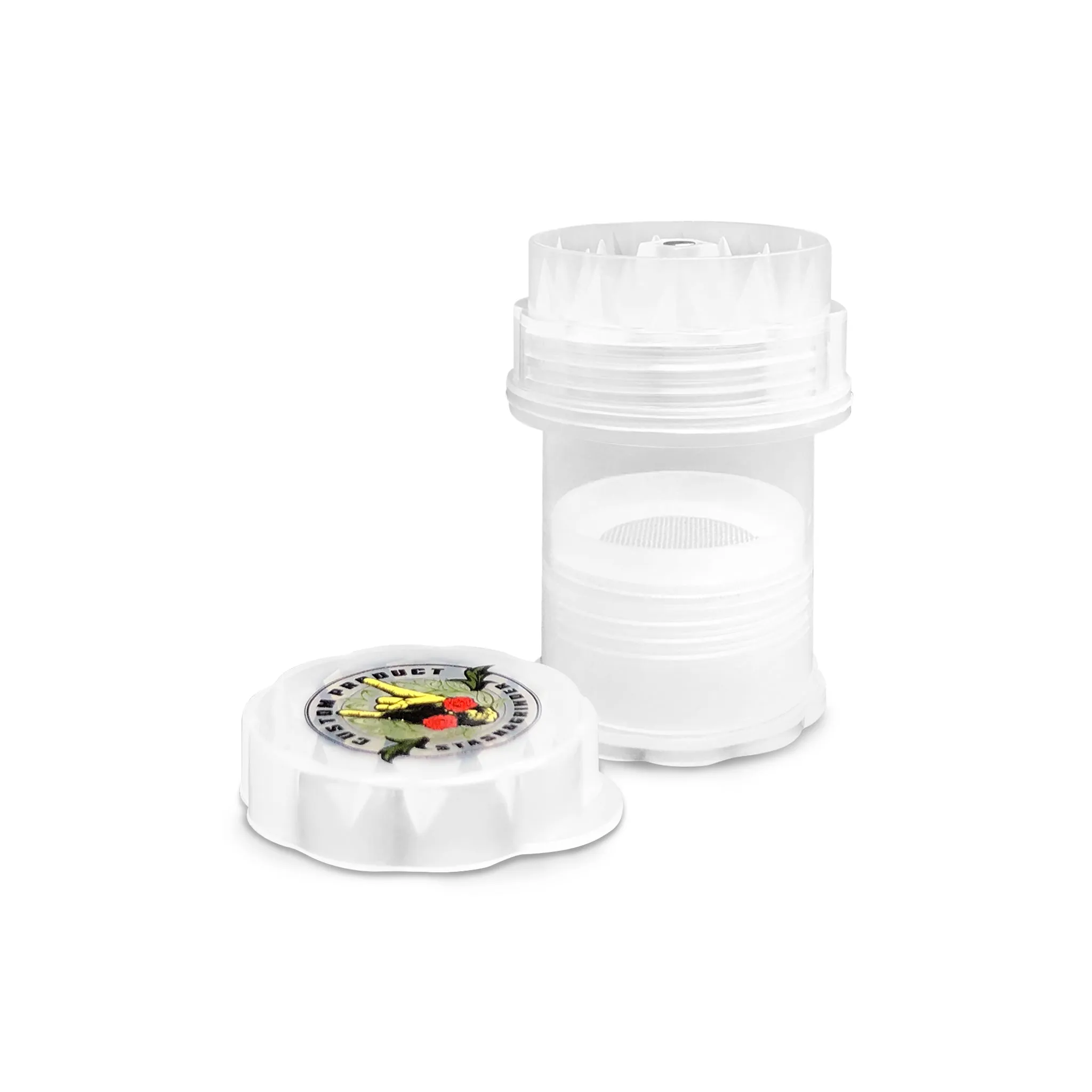 Custom Plastic Grinder With Bud Holder