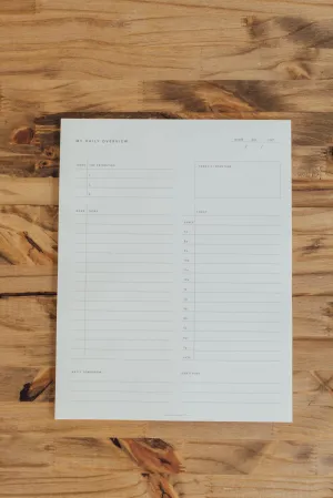 Daily Overview Notepad