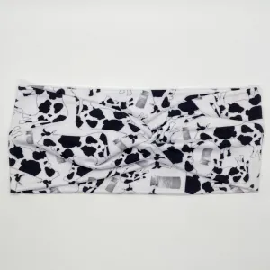 Dairy Cow Twist Headband
