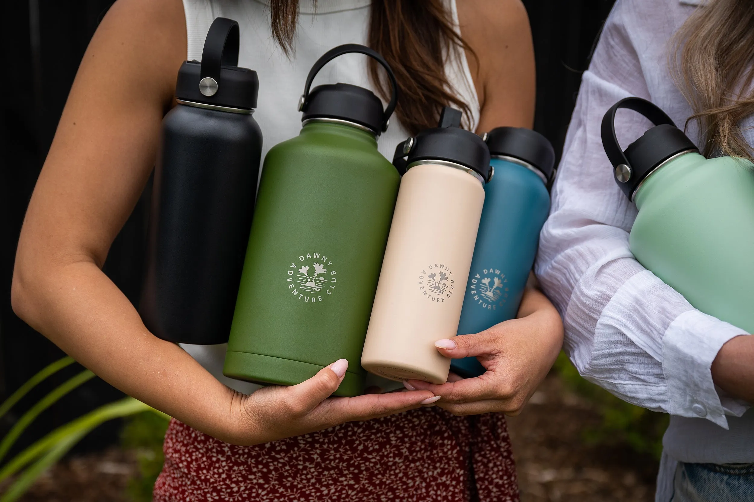 Dawny Adventure Club Insulated Drink Bottles - Moss