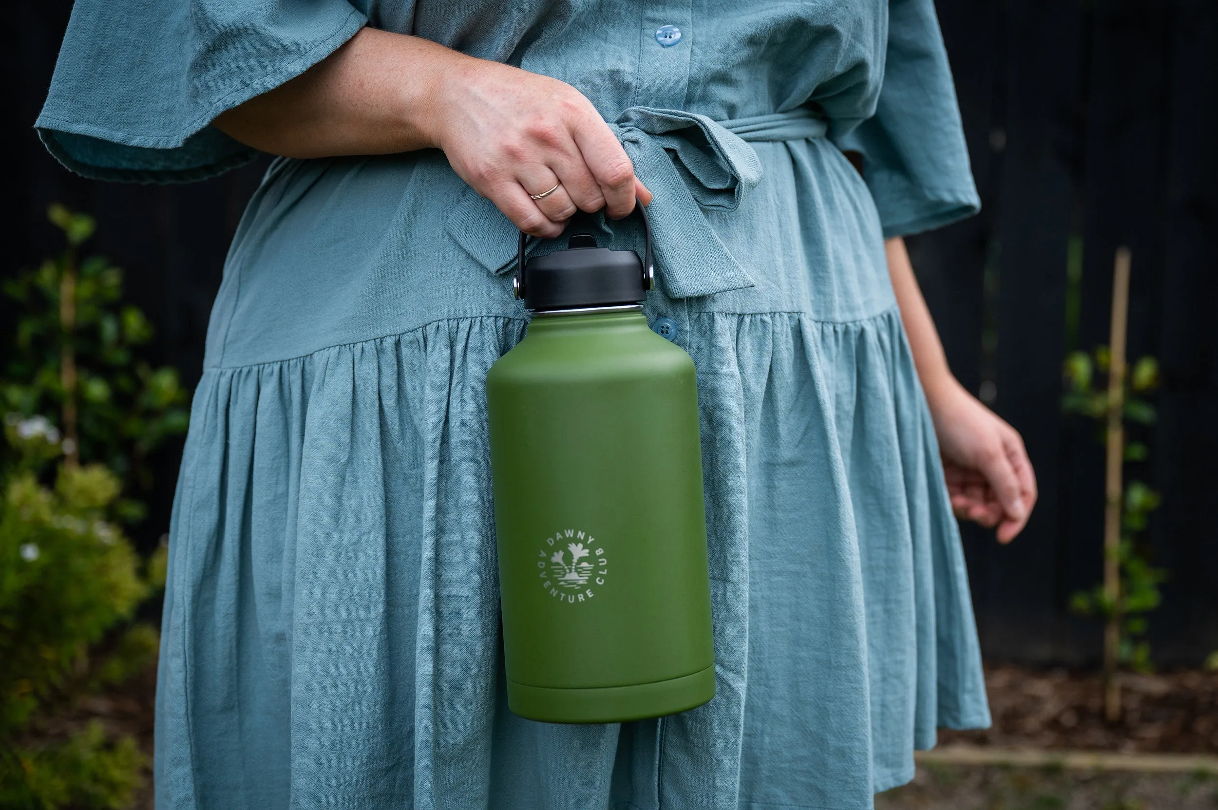 Dawny Adventure Club Insulated Drink Bottles - Moss