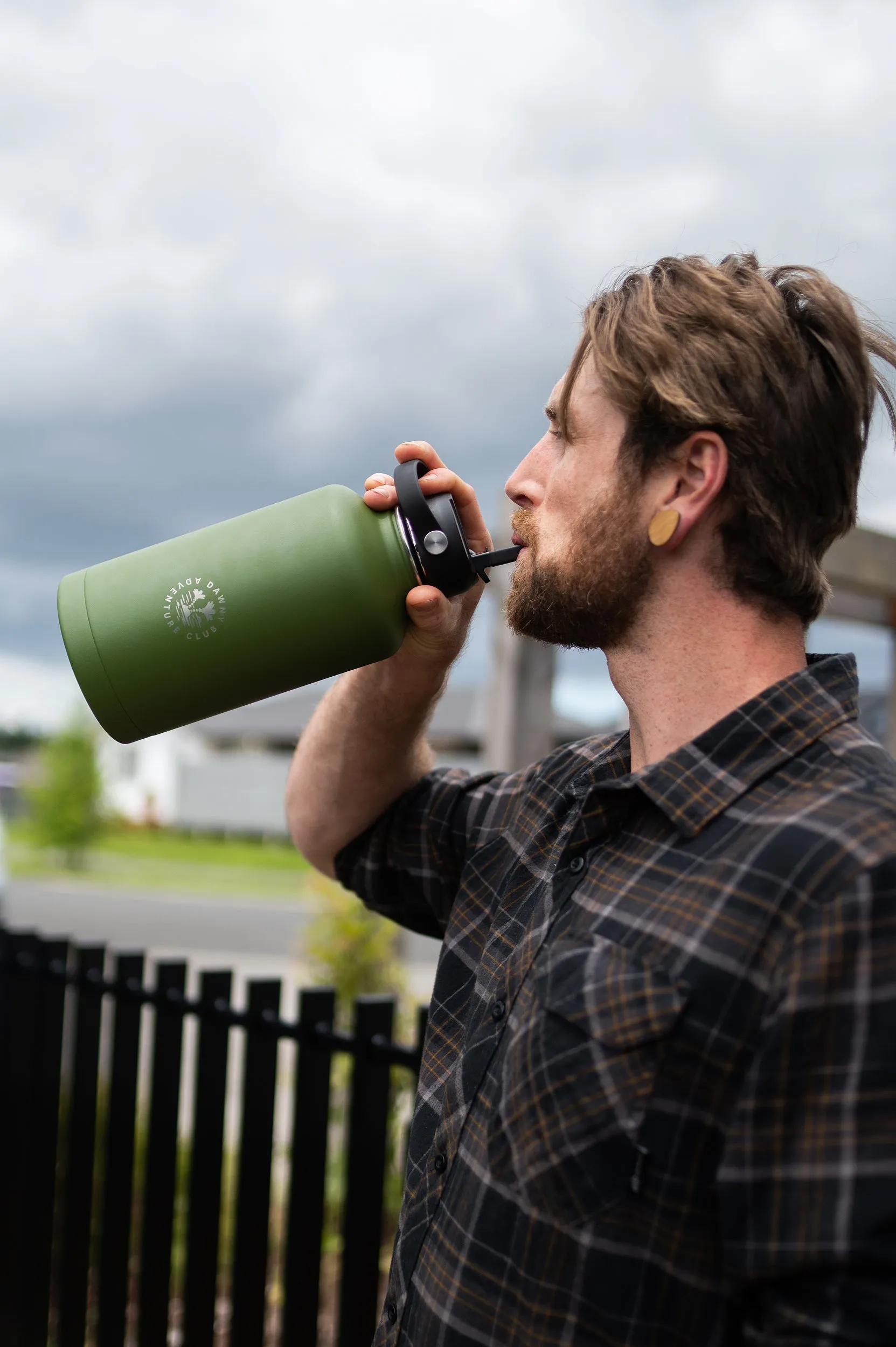 Dawny Adventure Club Insulated Drink Bottles - Moss