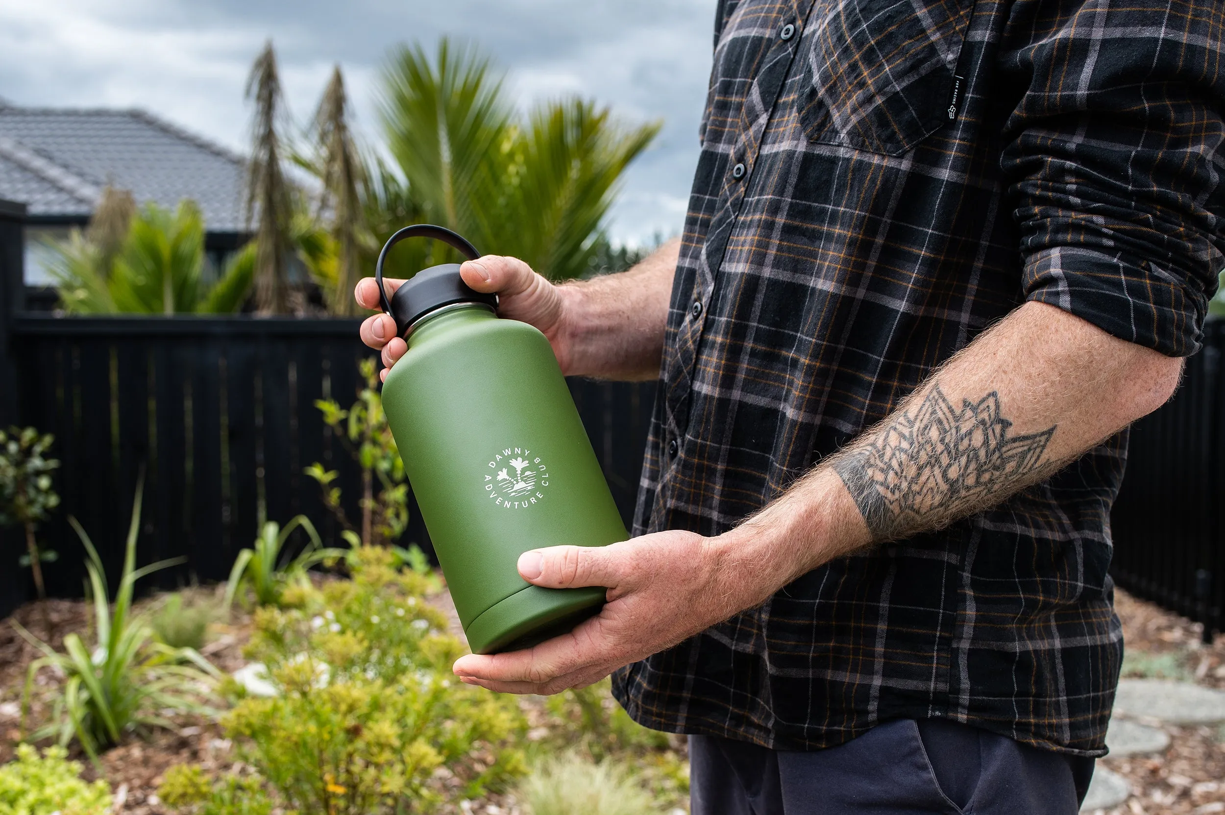 Dawny Adventure Club Insulated Drink Bottles - Moss