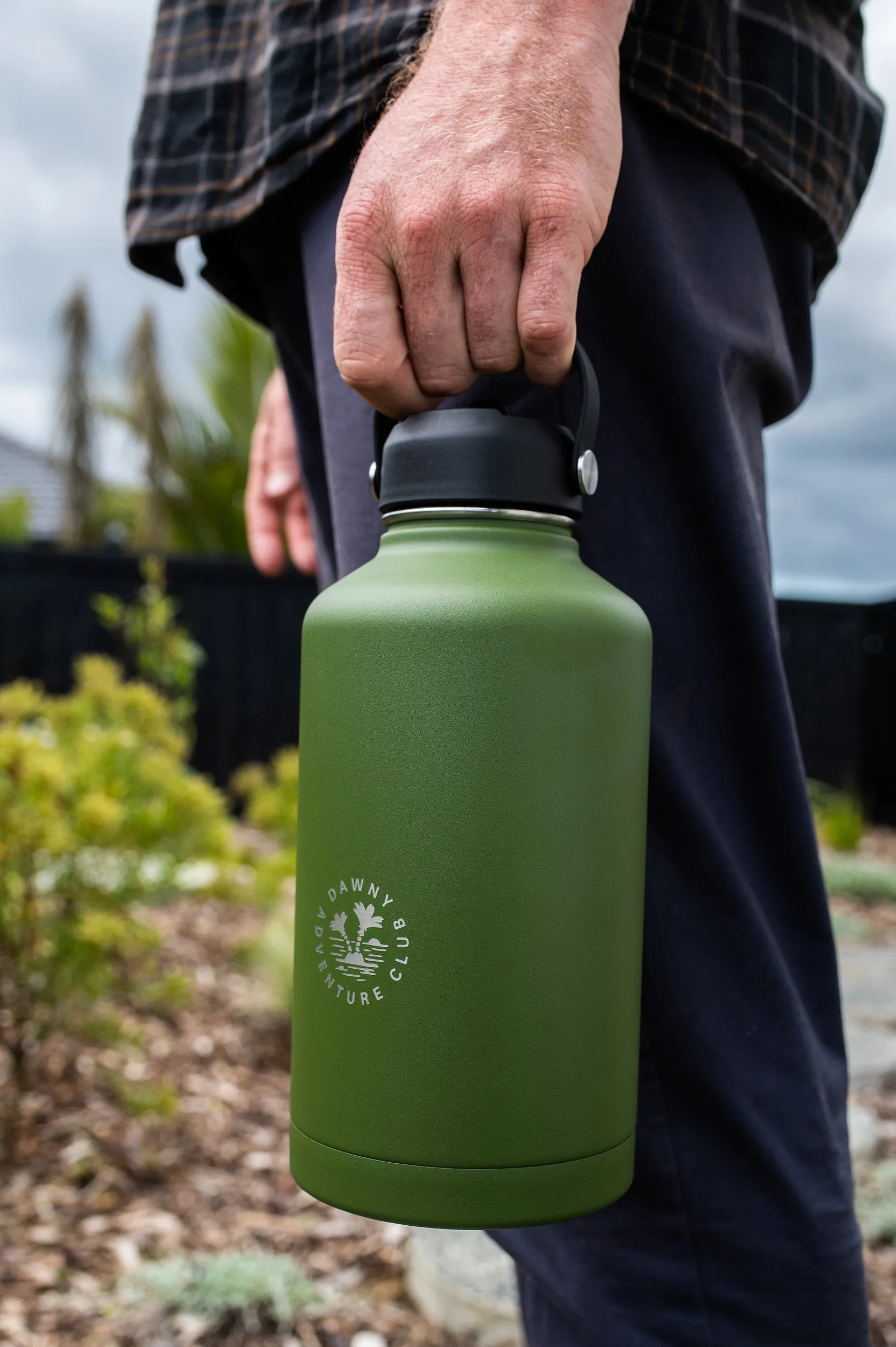 Dawny Adventure Club Insulated Drink Bottles - Moss