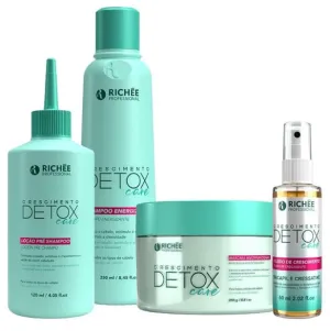 Detox Care Hair Growth Micellar Home Care Treatment Kit 4 Itens - Richée