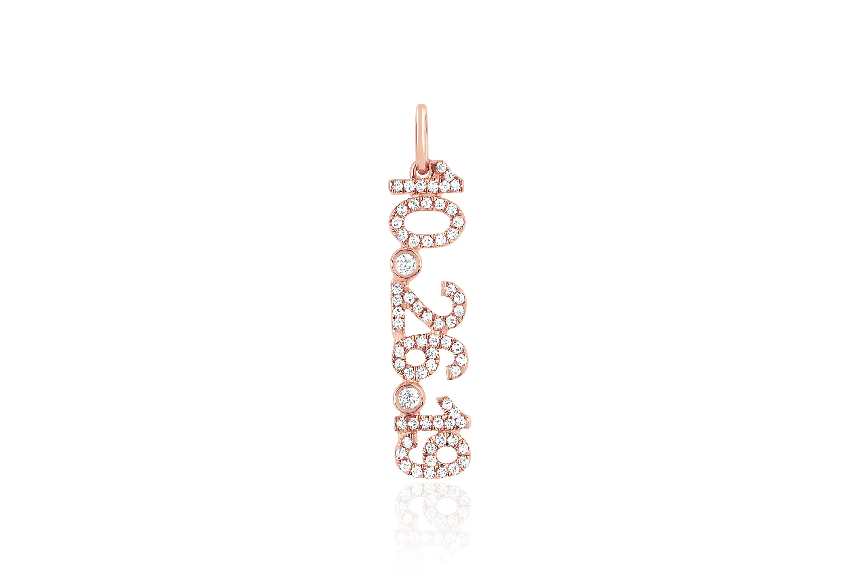 Diamond Date Necklace Charm