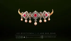 Diamond Necklace Swarovski Diamond Pendant Emerald Gem Stone Silver Jewelry Statement Jewelry Indian Jewelry Designs - SHABURIS