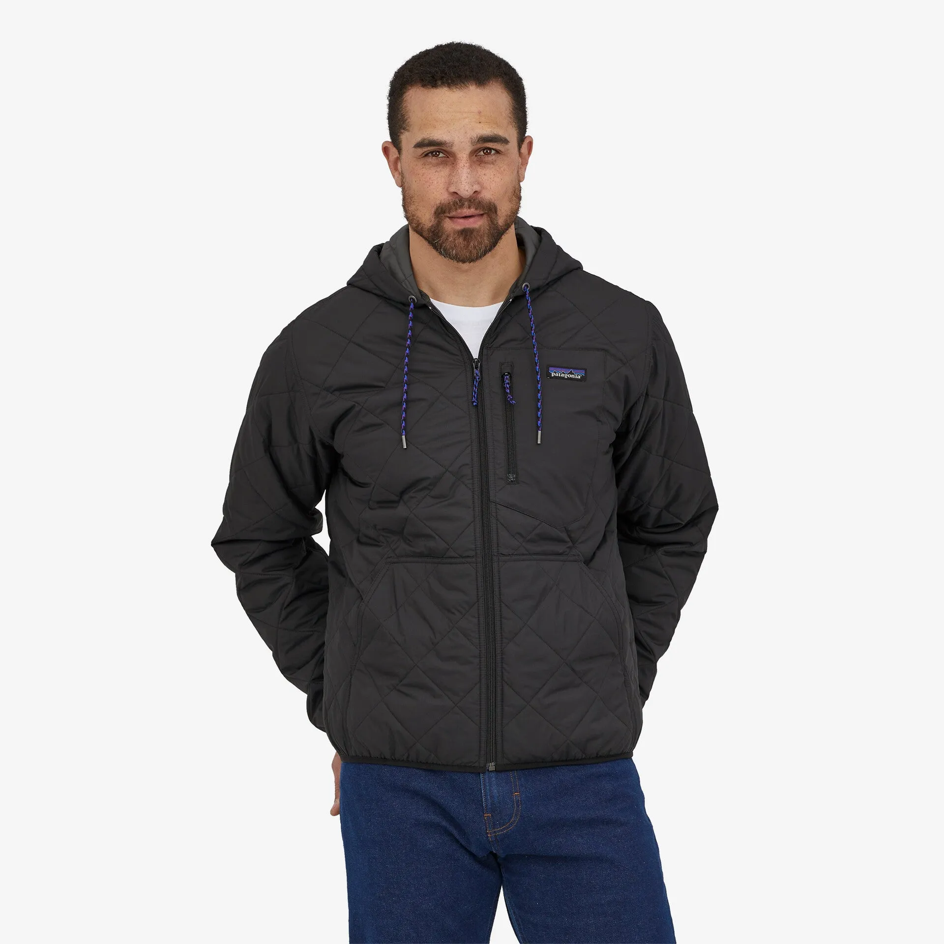 Diamond Quilted Bomber Hoody (Men's) - 27610